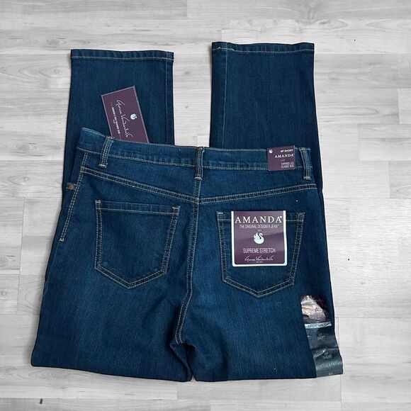 Gloria Vanderbilt Super Stretch Amanda Jeans 6P Short NWT - Picture 3 of 7